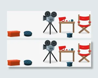 电影拍摄片场免抠