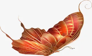 蝴蝶免抠大红光效果蝴蝶免抠