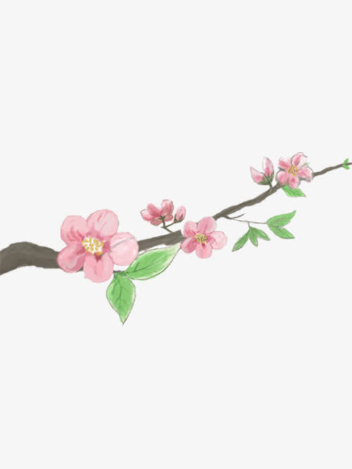 记忆中的桃花免抠