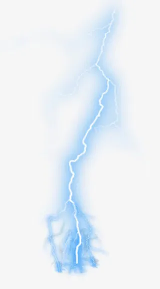 蓝色闪电免抠