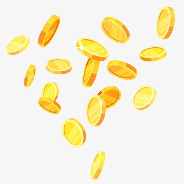 漂浮金币免抠PNG免抠