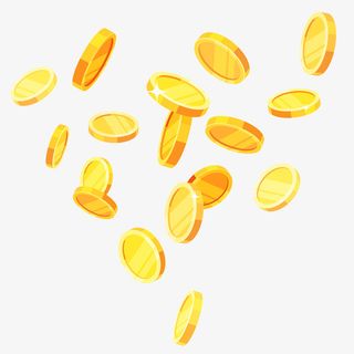 漂浮金币免抠PNG免抠