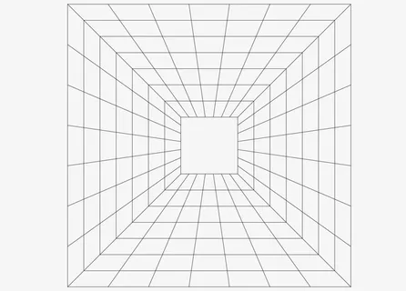 科技扁平透视网格免抠