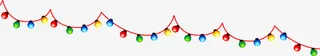 圣诞节多彩吊球免抠