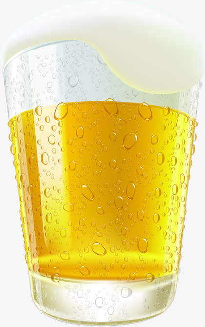 夏日卡通饮品啤酒免抠