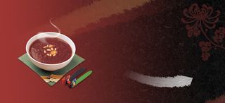 深色高档美食餐饮热气香气背景banner高清