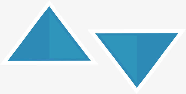 上下三角形箭头免抠