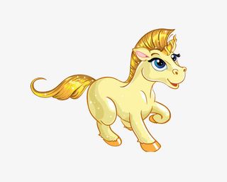 奔跑的小马免抠