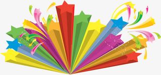 星星主题显示器促销图片免抠