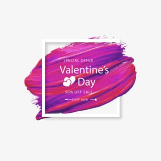 矢量情人节边框下载免抠