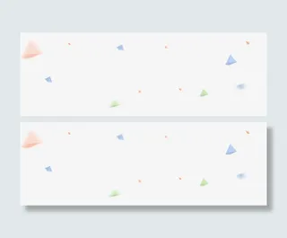 多彩简约碎片礼花漂浮素材免抠