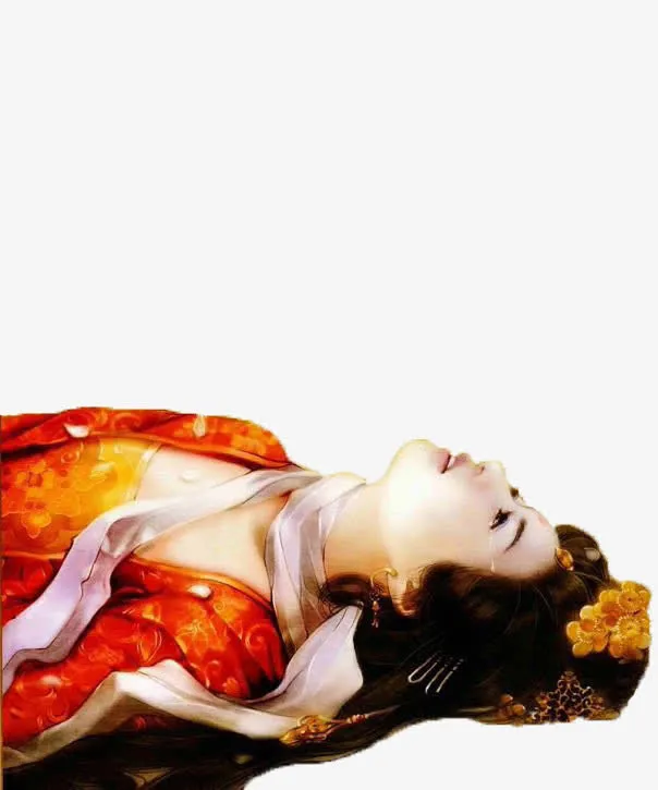 哭泣的美人免抠