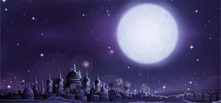 梦幻夜空迪士尼背景高清