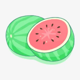 西瓜，夏天，素免抠