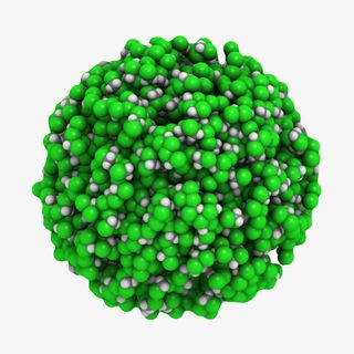 绿色圆形二氯甲烷分子形状素材免抠