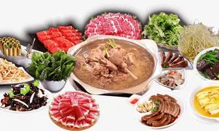 丰盛的火锅大餐食材免抠