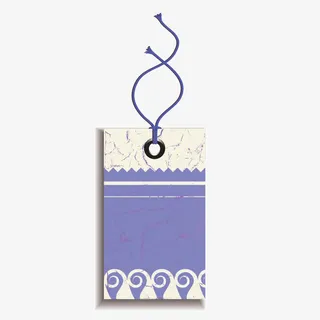 矢量花边商品标牌免抠