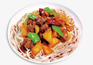 大盘鸡拌面免抠