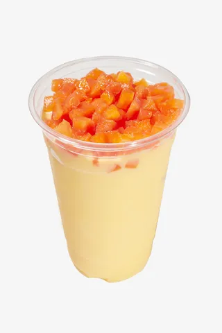 木瓜美人冰奶茶纯手工免抠