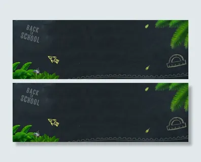 淘宝开学季简约卡通黑色海报背景高清