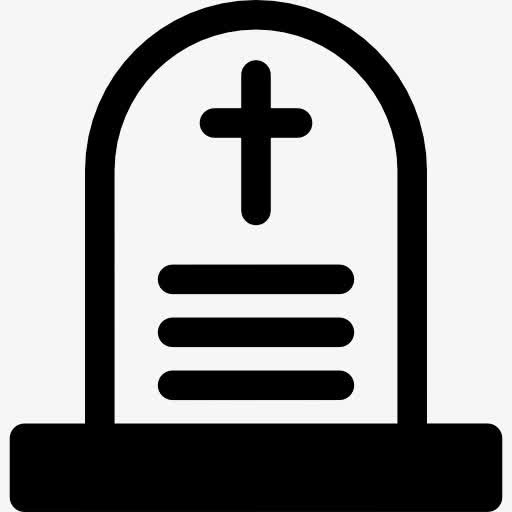 墓碑十字图标免抠