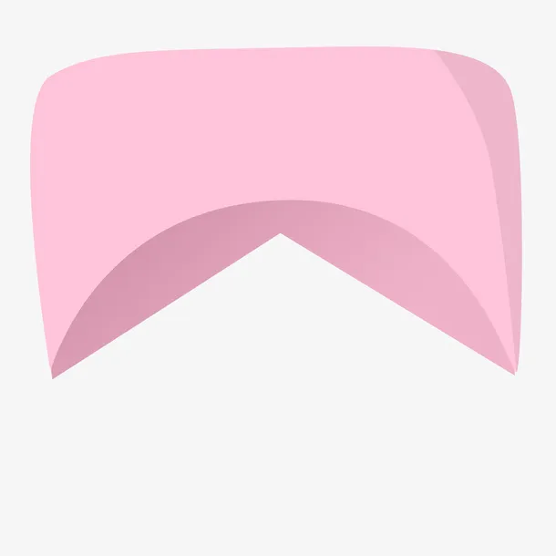 粉红色的护士帽PNG下载免抠