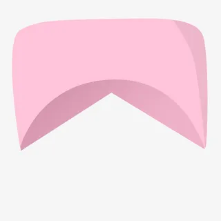 粉红色的护士帽PNG下载免抠