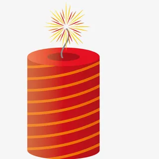 节日烟花爆竹免抠