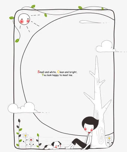 背景卡通边框 框架
