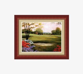 彩色风景挂画免抠