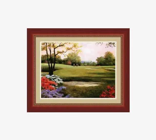 彩色风景挂画免抠