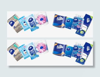 纸巾实物展品展示免抠