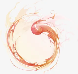 创意墨迹花纹元素免抠