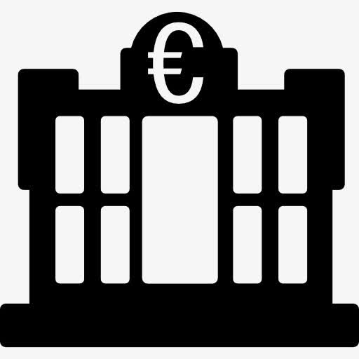 银行建立欧元图标免抠