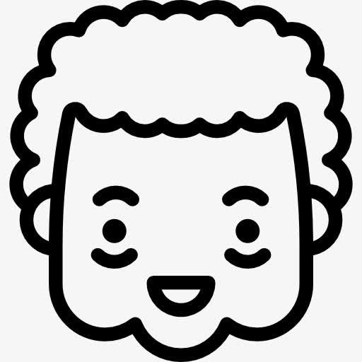 高兴的奶奶图标免抠