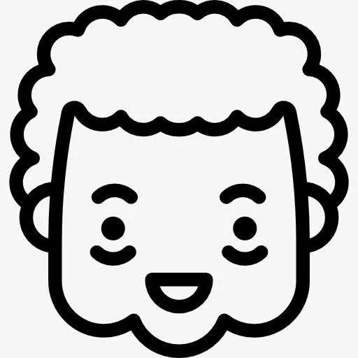 高兴的奶奶图标免抠