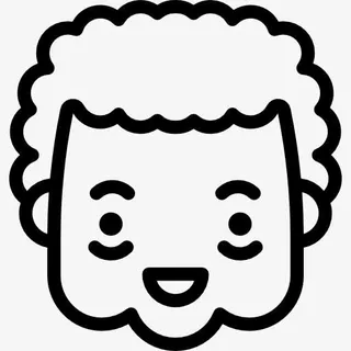 高兴的奶奶图标免抠