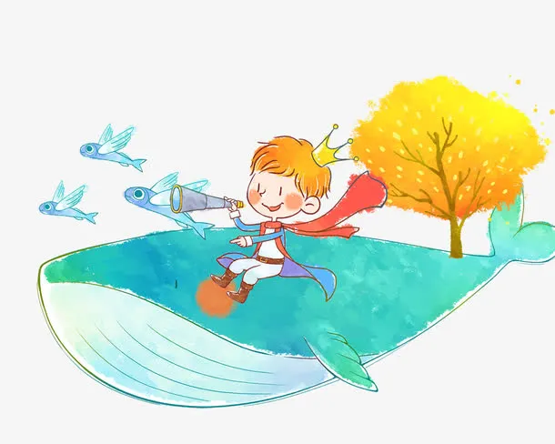 鲸鱼上的小王子免抠