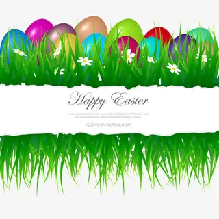 复活节彩蛋剪纸艺术免抠