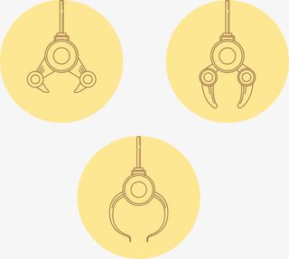 不同种类卡通摇臂图标免抠