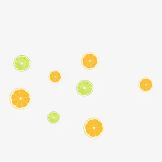 柠檬矢量装饰图-可爱素材免抠