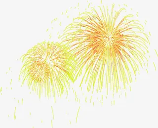 放射的烟花活动促销免抠