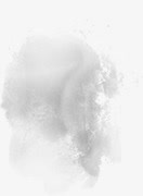 灰色团簇乌云设计水墨免抠