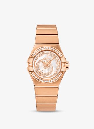 欧米茄玫瑰金表手表女表免抠