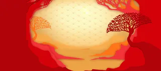 春节大气简约红色海报背景高清