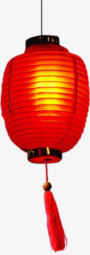 红色古典灯笼装饰免抠