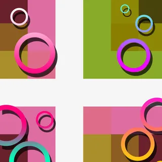 圆圈方格子素材背景