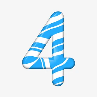 阿拉伯数字4免抠