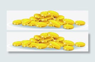 金币主题庆元旦迎春节抽奖活动免抠