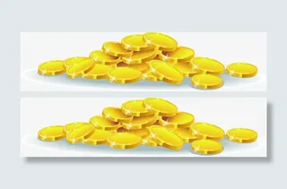 金币主题庆元旦迎春节抽奖活动免抠